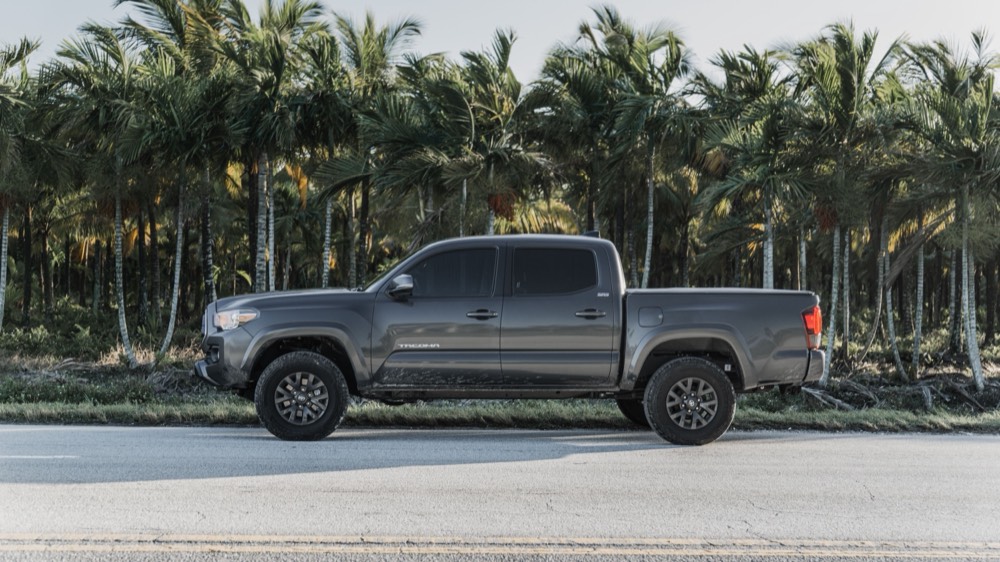 Grey Toyota Tacoma (stock photo)